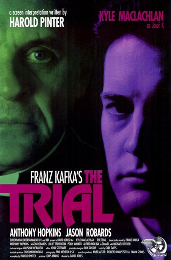 The Trial Movie Poster Print showcasing dramatic themes of justice.