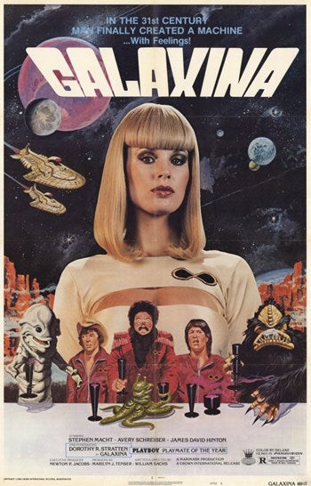 Galaxina Movie Poster showcasing classic sci-fi artwork