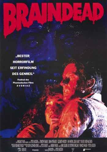 Dead Alive Movie Poster Print featuring vibrant artwork from the cult classic film.