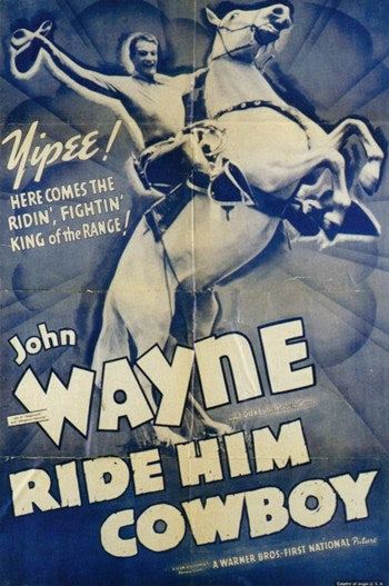 Ride Him Cowboy Movie Poster Print showcasing classic western cinema.