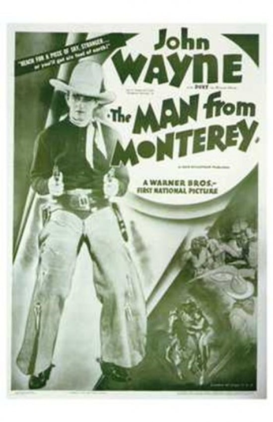 Man from Monterey movie poster print showcasing vintage film art.