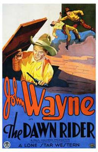 The Dawn Rider Movie Poster Print showcasing a classic western film scene.