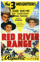 Red River Range Movie Poster Print featuring vibrant colors and classic film imagery.