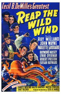 Reap the Wild Wind Movie Poster Print featuring vibrant colors and classic design.