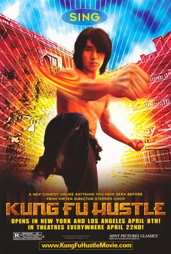 Kung Fu Hustle Movie Poster Print showcasing vibrant colors and dynamic artwork.