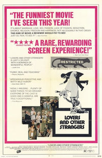 Lovers and Other Strangers Movie Poster Print featuring romantic imagery.