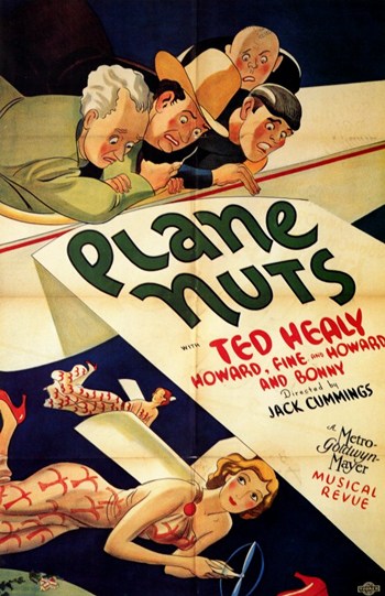 Plane Nuts Movie Poster Print showcasing aviation-themed artwork.