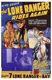 The Lone Ranger Rides Again Movie Poster Print showcasing classic western adventure.