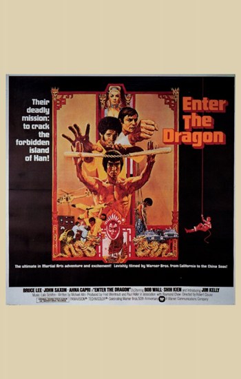Enter the Dragon Movie Poster Print featuring Bruce Lee.