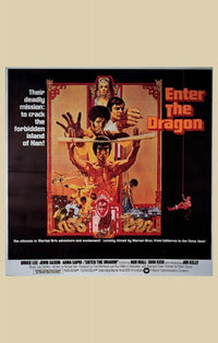 Enter the Dragon Movie Poster Print featuring Bruce Lee.