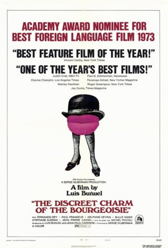 The Discreet Charm of the Bourgeoisie Movie Poster Print