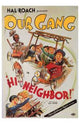 Our Gang Movie Poster Print featuring classic film characters.