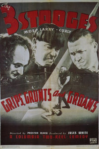 Grips Grunts and Groans Movie Poster Print showcasing dynamic imagery.