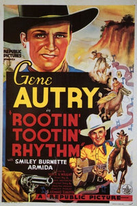 Rootin' Tootin' Rhythm Movie Poster Print showcasing vibrant Western theme.