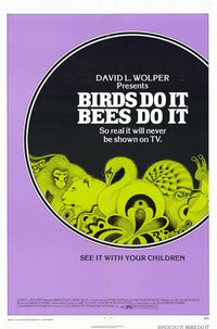 Birds Do It, Bees Do It Movie Poster Print showcasing vibrant colors and playful design.