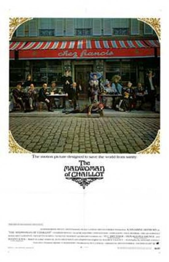 Madwoman of Chaillot Movie Poster Print showcasing whimsical art.