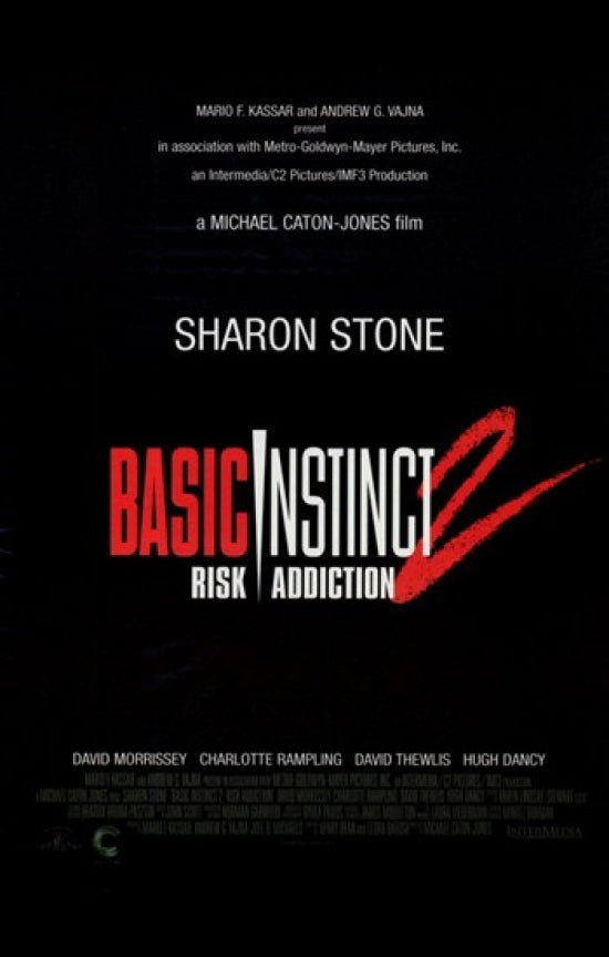 Basic Instinct 2 Risk Addiction Movie Poster featuring dramatic visuals.