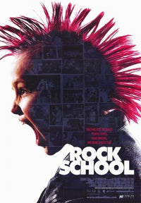 Rock School Movie Poster Print showcasing vibrant rock music theme.