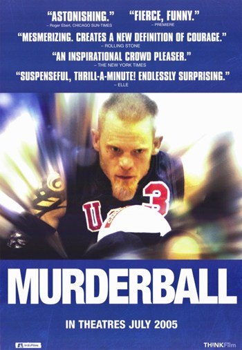 Murderball Movie Poster Print showcasing wheelchair rugby players.