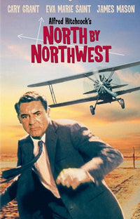 North By Northwest Movie Poster Print featuring classic film imagery.