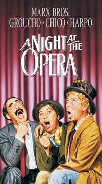 A Night At The Opera Movie Poster Print featuring classic film imagery.