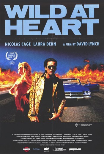 Wild at Heart Movie Poster Print featuring iconic film imagery.