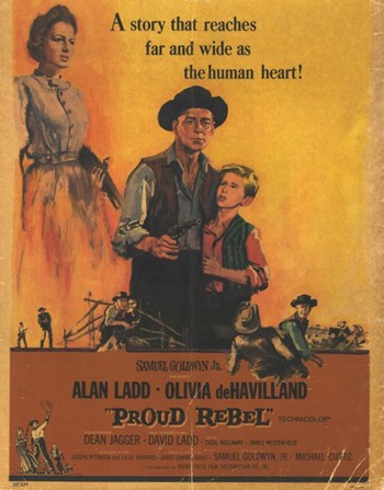 Proud Rebel Movie Poster showcasing classic film art.