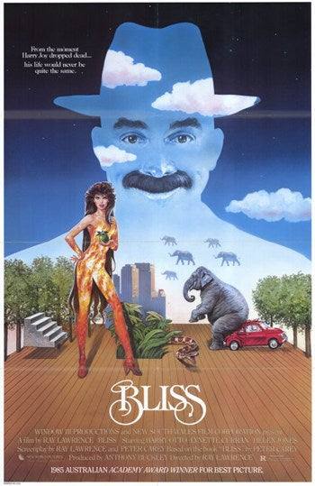 Bliss Movie Poster showcasing vibrant visuals and cinematic art.