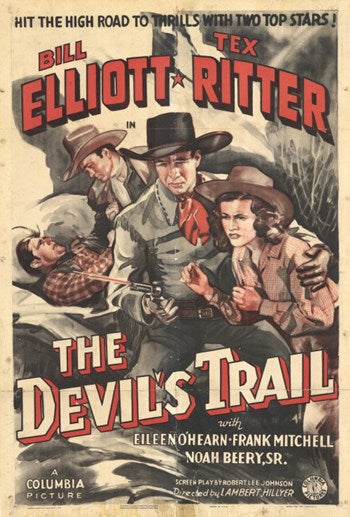 The Devil's Trail Movie Poster Print showcasing thrilling cinema art.