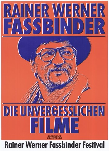 Rainer Werner Fassbinder Movie Poster Print showcasing classic cinema art.