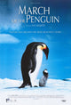 March of the Penguins Movie Poster showcasing emperor penguins in their natural habitat.
