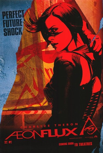 Aeon Flux Movie Poster Print showcasing dynamic visuals.