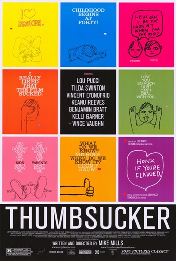 Thumbsucker Movie Poster Print featuring vibrant colors and artistic design.