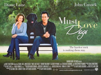 Must Love Dogs Movie Poster Print 11x17 featuring joyful dogs.