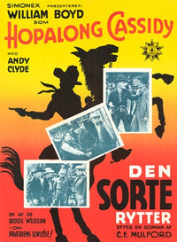Hopalong Cassidy Movie Poster Print showcasing classic Western cinema