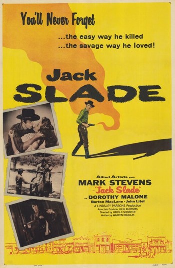 Jack Slade Movie Poster Print showcasing vibrant colors and Western theme.
