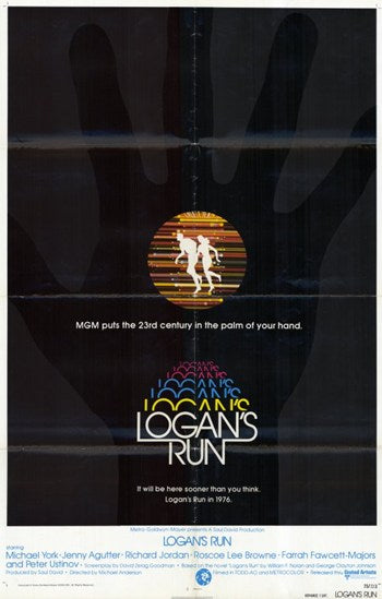 Logan's Run Movie Poster Print showcasing iconic science fiction artwork.