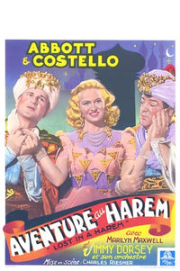 Abbott and Costello Lost in a Harem Movie Poster from 1944