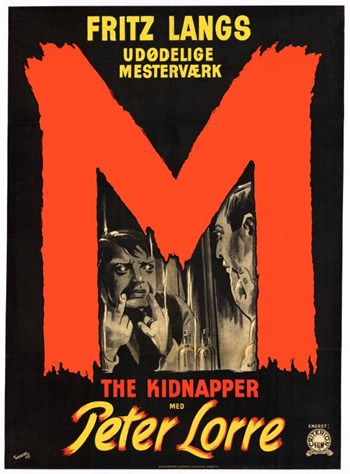 M Movie Poster Print showcasing cinematic artwork.