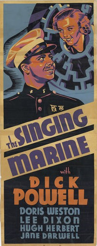 The Singing Marine Movie Poster featuring classic film art.