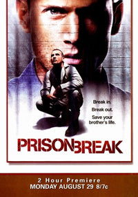 Prison Break TV Show Movie Poster Print featuring dramatic imagery.