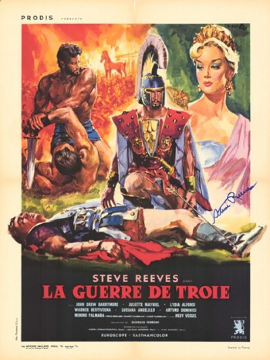 Trojan Horse Movie Poster Print showcasing an iconic historical theme.