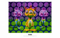 Bunnnie Rabbbits Movie Poster Print showcasing vibrant colors and playful design.