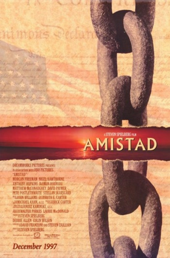 Amistad Movie Poster Print showcasing powerful cinematic art.