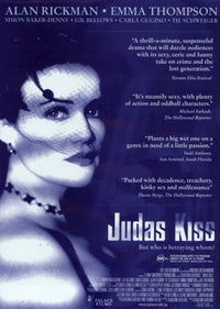 Judas Kiss Movie Poster showcasing vibrant artwork.