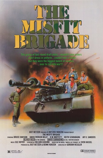 The Misfit Brigade Movie Poster Print showcasing vibrant colors and design.