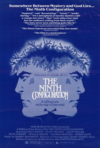 The Ninth Configuration movie poster print featuring iconic imagery.