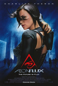 Aeon Flux Movie Poster featuring dynamic and colorful artwork.
