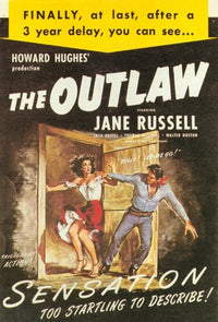 The Outlaw Movie Poster Print showcasing classic cinema art.