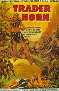 Trader Horn Movie Poster Print featuring classic film imagery.